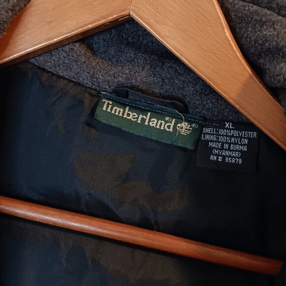 Timberland Waterproof Bomber Jacket XL Black Logo Full Zip Outdoors Mariners - Picture 7 of 12
